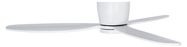Stropní ventilátor bílý 132 cm vč. LED stmívatelný s dálkovým ovládáním - Sofio