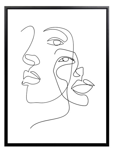 TIŠTĚNÉ OBRAZY NA PLÁTNĚ, lidé, 45/60 cm Monee - Umělecký tisk