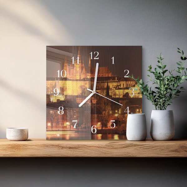 Skleněné hodiny Praha zskb-30x30-00083615