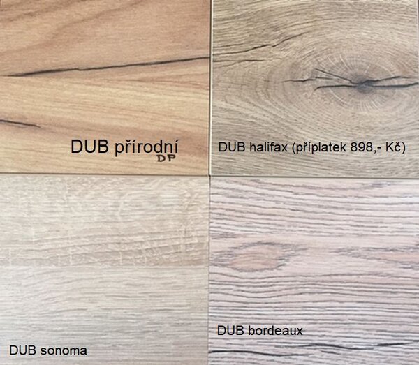 BRADOP Věšáková stěna D10 - Dub bordeaux