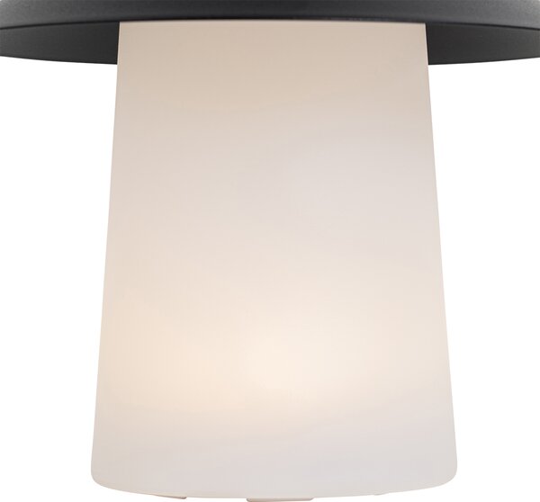 Sada 2 stolních lamp hub černá s dobíjecím LED - Ivan