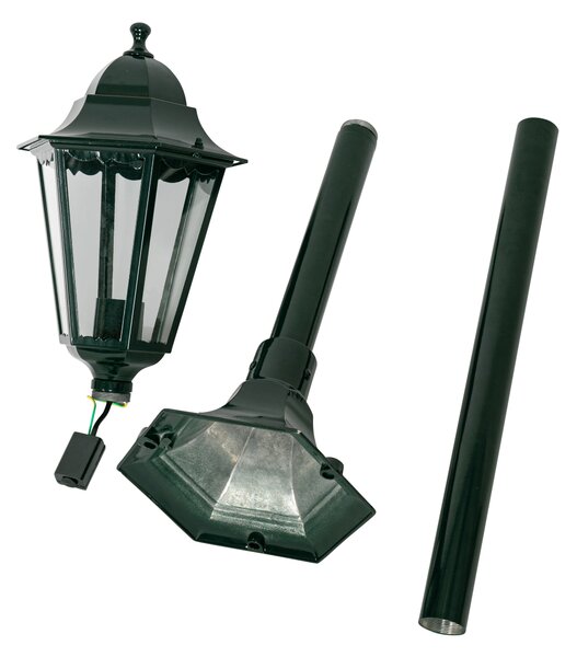 Klasické stojací venkovní svítidlo tmavě zelené 125 cm IP44 - New Orleans