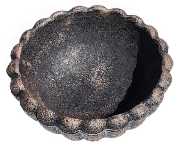 Roto květináč MARGARETA S - bronzově hnědá / průměr 370 x 150 mm
