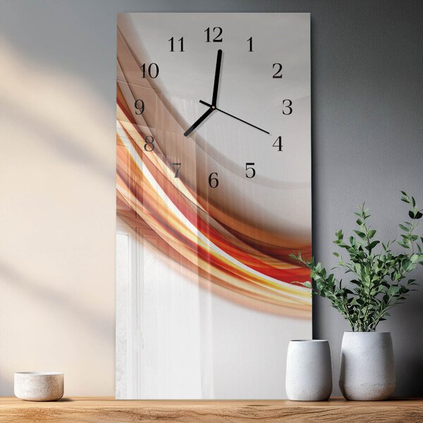 Skleněné hodiny vertikální Abstraktní čáry zsppc-30x60-00172589
