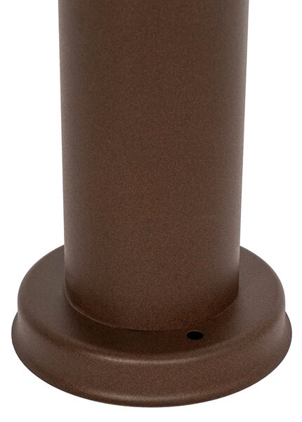 Venkovní lampový sloup rezavohnědý s opálem 80 cm IP44 - Rox