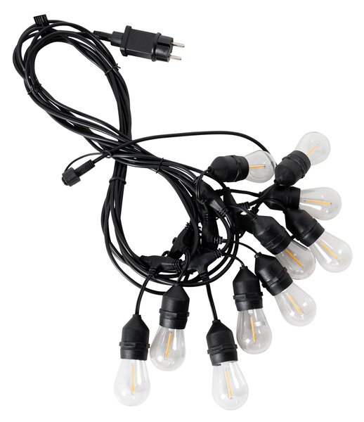 LED světelný řetěz 10 metrů 10 světel jasný IP44 - Chill