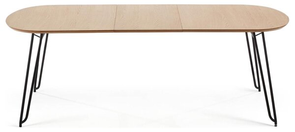 Dubový rozkládací jídelní stůl Kave Home Novac 140-220 x 90 cm