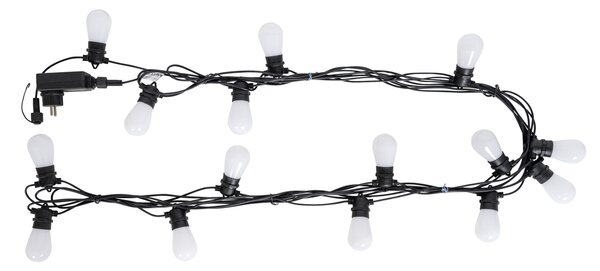 Inteligentní LED světelný řetěz 15 metrů 15 světel opál RGBW IP44 - Chill