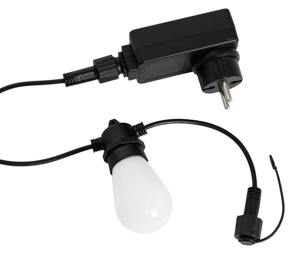 Inteligentní LED světelný řetěz 15 metrů 15 světel opál RGBW IP44 - Chill