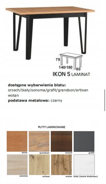 Drewmix Rozkládací jídelní stůl Ikon 5