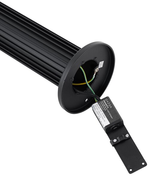 Designový venkovní sloupek černý 80 cm IP44 - Boris