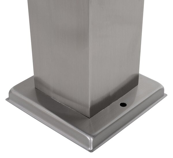 Venkovní lampa ocel 80 cm s paticí IP44 - Malios