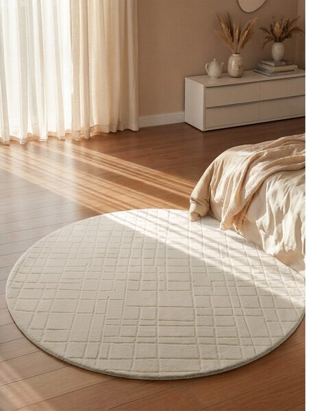 Krémový vlněný kulatý koberec ø 160 cm Kenso – Villeroy&Boch