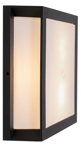 Moderní venkovní nástěnné svítidlo černé 2 světelné body IP44 - Jeffrey