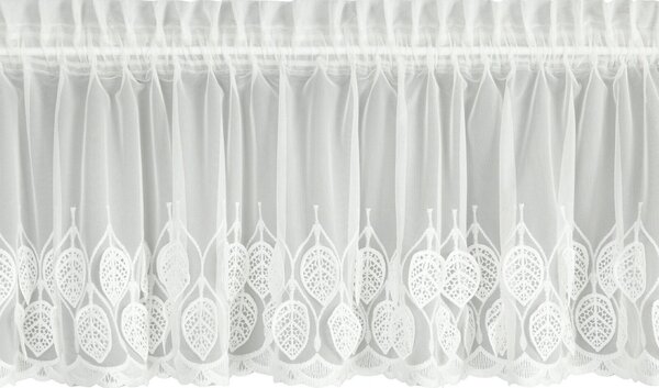 KRÁTKÁ ZÁCLONA NA PÁSCE NIRA 150X40 CM KRÉMOVÁ
