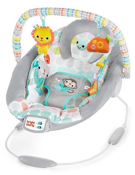Bright Starts - Dětské vibrující lehátko s melodií WHIMSICAL WILD