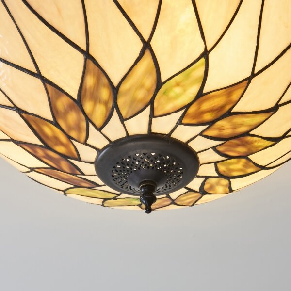 Endon 111906 - Přisazený lustr Tiffany HUTCHINSON 3xE27/10W/230V pr. 50 cm