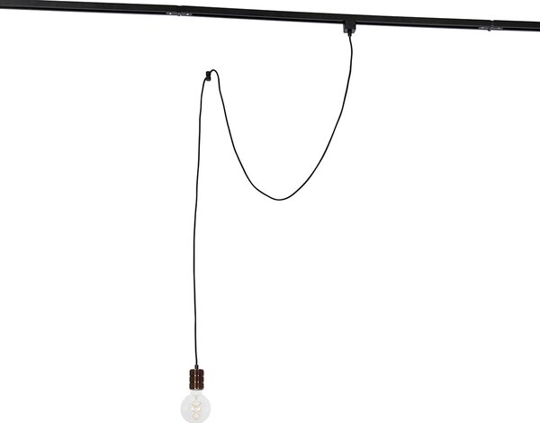 Závěsná lampa tmavě bronzová pro kolejnicový systém 1-fázový - Iconic Cavalux