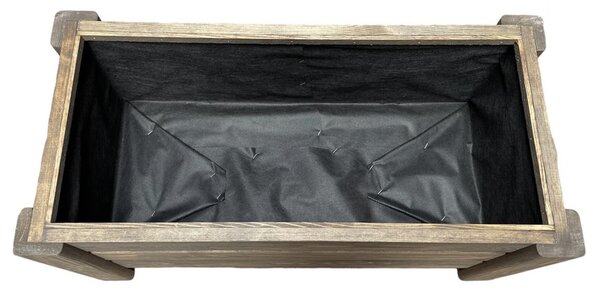Dřevěný zahradní květináč VELVET, teak VELKY , 800x400x330