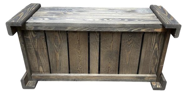 Dřevěný zahradní květináč VELVET, teak VELKY , 800x400x330