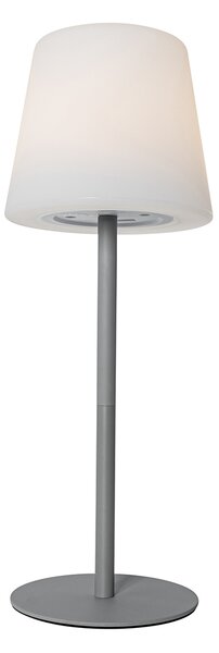 Sada 2 šedých dobíjecích stolních lamp 40 cm IP54 - Jude