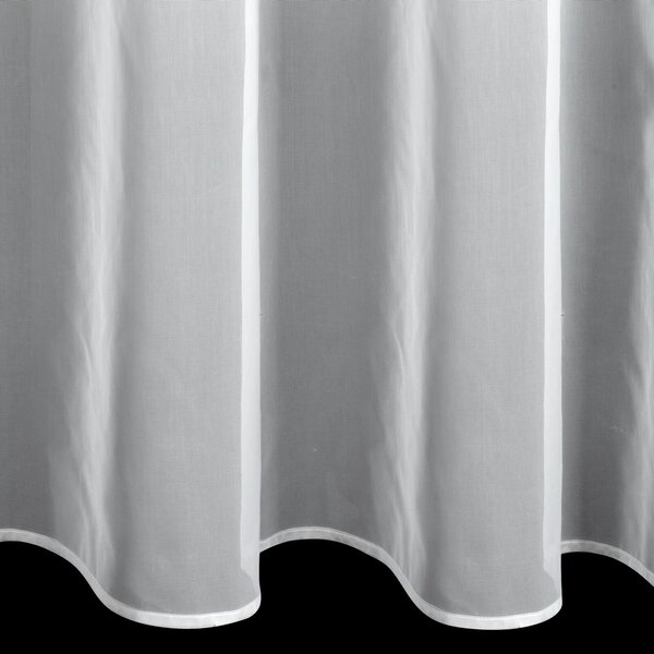 ZÁCLONA NA KROUŽCÍCH AFRODYTA 140X250 CM CM BÍLÁ
