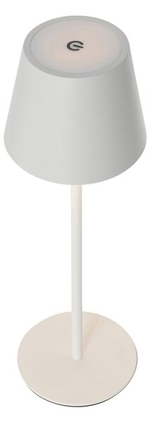 Stolní lampa bílá včetně stmívače a dobíjecí LED IP54 - Murdock