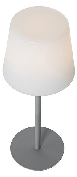 Sada 2 šedých dobíjecích stolních lamp 40 cm IP54 - Jude