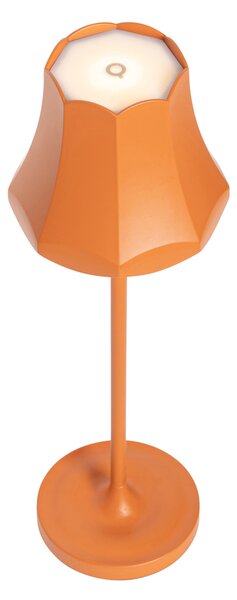 Sada 2 retro stolních lamp oranžových dobíjecích IP44 - Granny