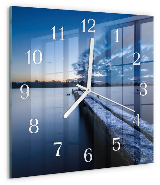 Skleněné hodiny Krajina zskb-30x30-00089739