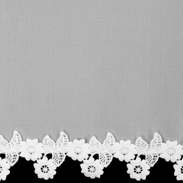 KRÁTKÁ ZÁCLONA NA PÁSCE LILI 150X30 CM BÍLÁ