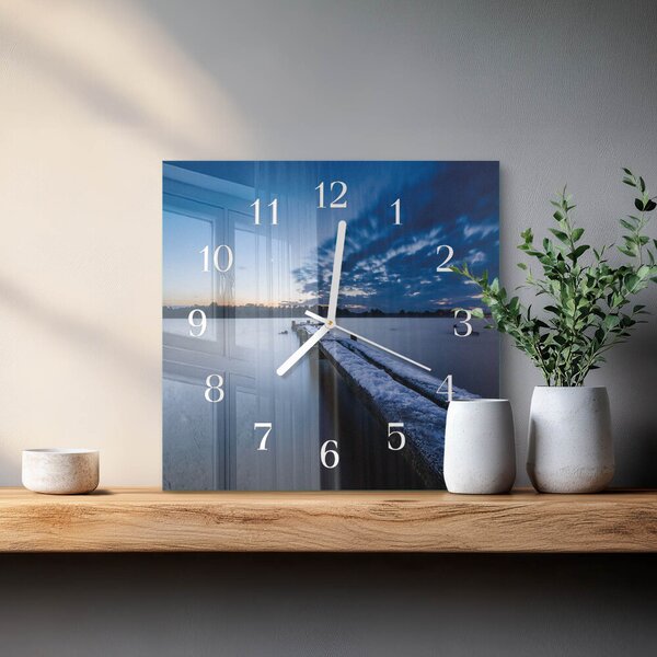 Skleněné hodiny Krajina zskb-30x30-00089739