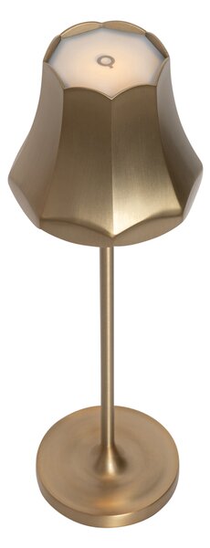 Souprava 2 retro stolních lamp růžové zlato dobíjecí IP44 - Granny
