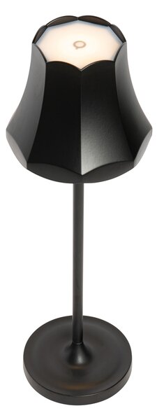 Sada 2 retro stolních lamp černých dobíjecích IP44 - Granny