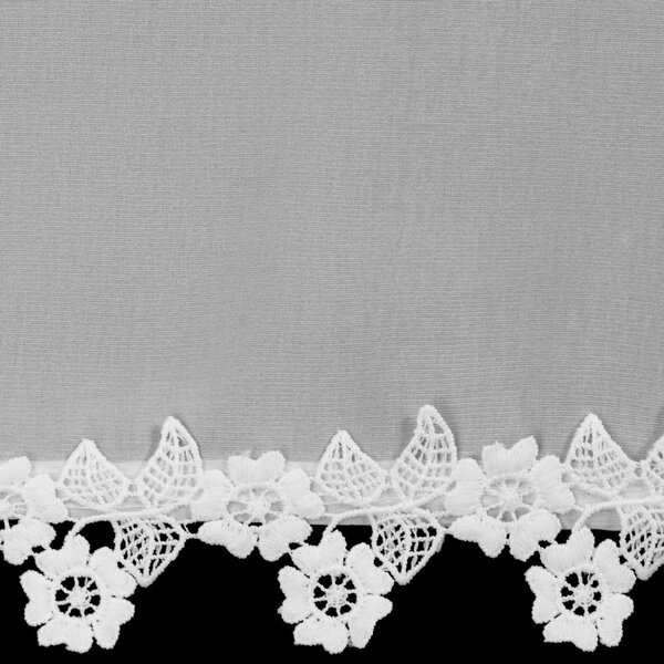 ZÁCLONA NA PÁSCE LILI 400X145 CM BÍLÁ