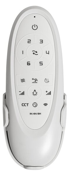 Venkovní stropní ventilátor černý 91,3 cm vč. LED stmívatelný s dálkovým ovládáním IP44 - Toledo