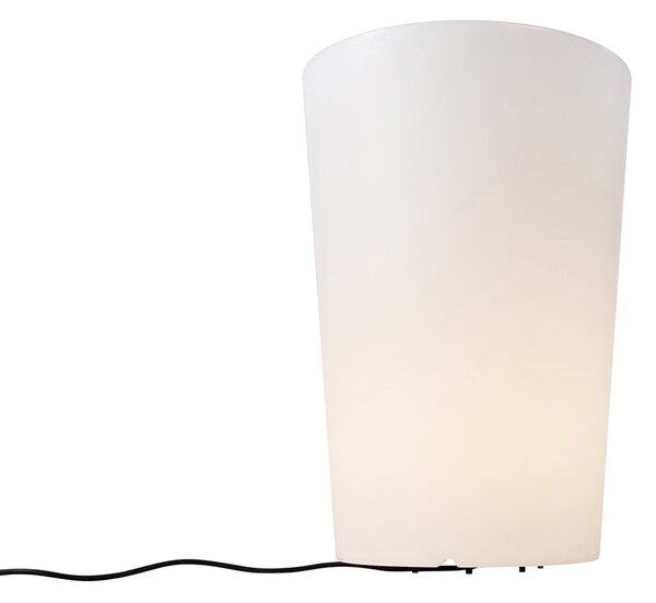 Chytrá venkovní stojací lampa s květináčem bílá IP65 vč. LED Wifi A60 - Verano
