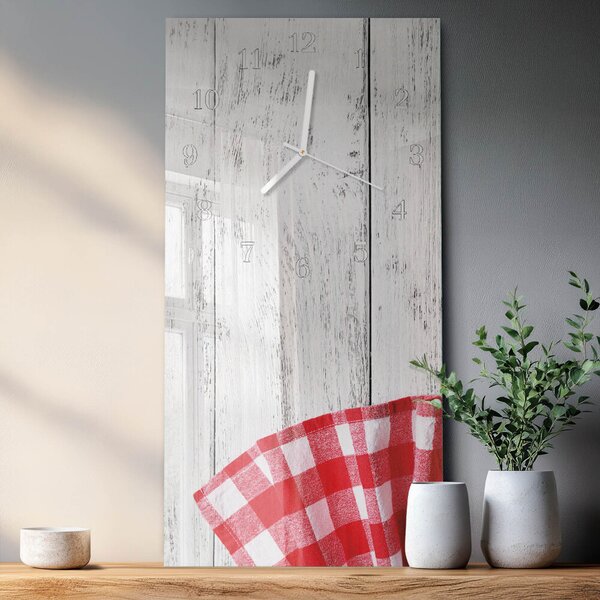 Skleněné hodiny vertikální Vzor zsppb-30x60-00091743