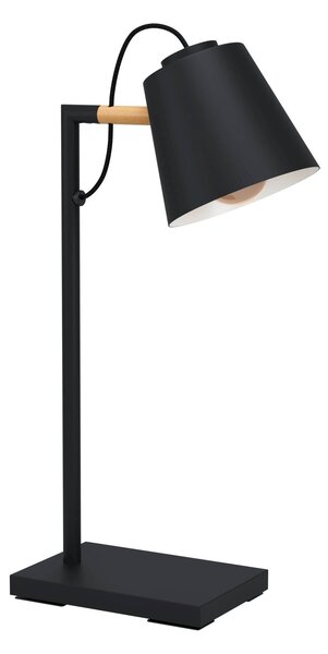 EGLO Stolní industriální lampa LACEY, 1xE27, 40W, černá 43613