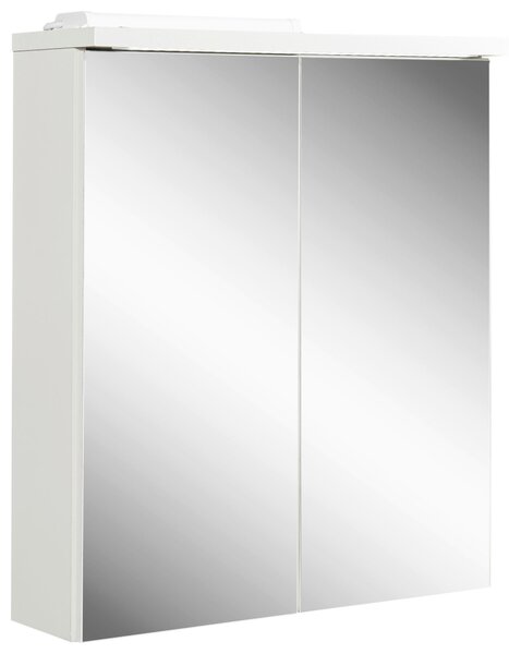 ZRCADLOVÁ SKŘÍŇKA, vysoce lesklá bílá, bílá, 60/68/20 cm Xora - Koupelnové série