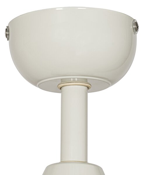 Venkovní stropní ventilátor bílý s dřevěným potiskem 91,3 cm vč. LED stmívatelný s dálkovým ovládáním IP44 - Toledo