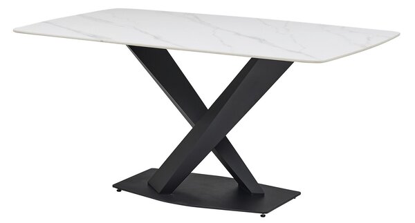 JÍDELNÍ STŮL, černá, bílá, 180/90/75 cm P & B - Jídelní stoly, Online Only