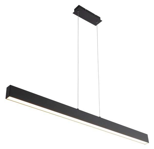Závěsné svítidlo černé vč. LED s 3-stupňovým stmíváním 2700-4000K s přepínačem Dip - Keane