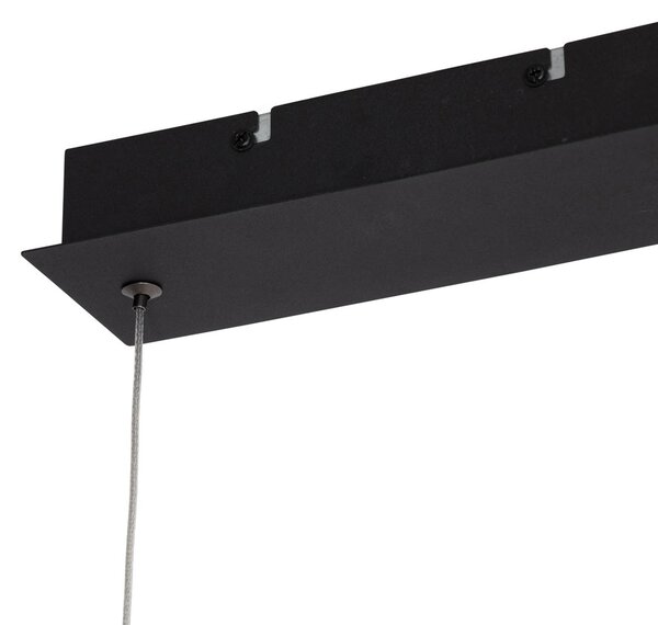 Závěsné svítidlo černé vč. LED s 3-stupňovým stmíváním 2700-4000K s přepínačem Dip - Keane