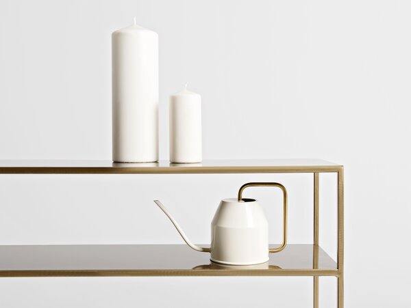 Nordic Design Zlatý kovový toaletní stolek Moreno 120 cm x 25 cm