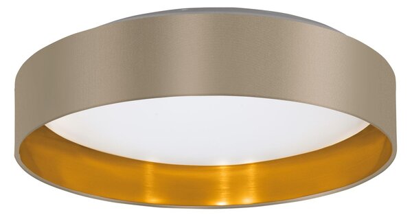 EGLO LED přisazené stropní osvětlení MASERLO 2, 24W, teplá bílá, 38cm, kulaté, zlatošedé 99541