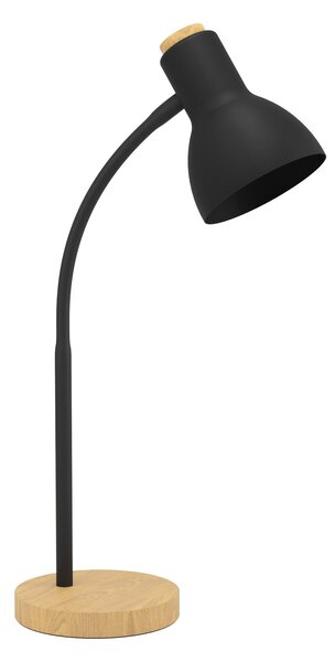 EGLO Stolní lampa ve skandinávském stylu VERADAL, 1xE27, 40W, černá 98831