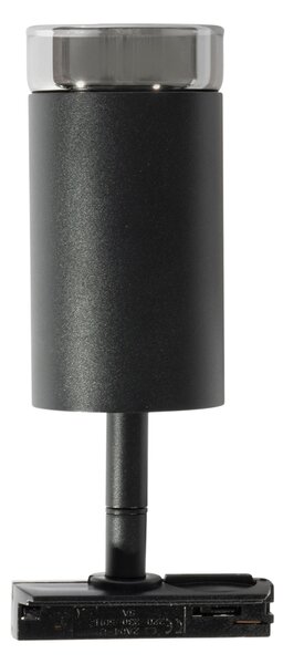 Moderní bodové světlo s kouřovým kroužkem pro 1-fázový kolejnicový systém GU10 50mm - Iconic Jeana