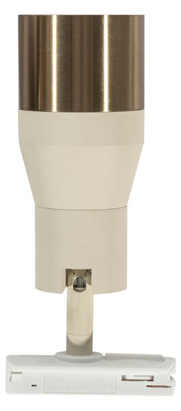 Moderní bodové světlo béžové se zlatem pro 1-fázový kolejnicový systém GU10 50mm - Iconic Kohua