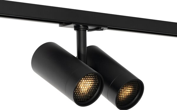 Moderní kolejnicový systém s 3 reflektory černý 1-fázový - Iconic Scopio